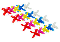 10 Pairs LDARC 40mm 4-Blades Propeller Props CW CCW for Happymodel Mobula 7 Mobula7 KINGKONG Tiny R7 7X INDUCTRIX FPV+ DIY FPV Brush Mini Drone