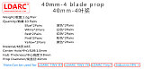 10 Pairs LDARC 40mm 4-Blades Propeller Props CW CCW for Happymodel Mobula 7 Mobula7 KINGKONG Tiny R7 7X INDUCTRIX FPV+ DIY FPV Brush Mini Drone