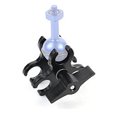 BGNing CNC Aluminum 2-Hole / 3-hole Butterfly Clip Clamp Light Arm Clamp Ball Head Camera Bracket Diving Clamp