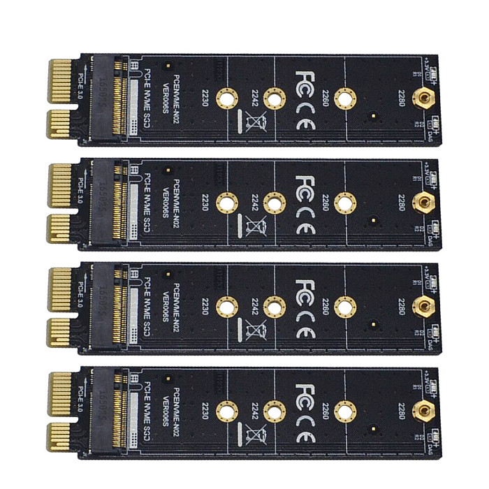 XT-XINTE PCI-E PCI Express 3.0 X1 to M.2 M KEY Interface NVMe SSD PCIE M.2 Riser Card Adapter Heatsink SSD 2230 2242 2260 2280 Full Speed