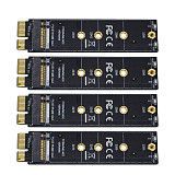 XT-XINTE PCI-E PCI Express 3.0 X1 to M.2 M KEY Interface NVMe SSD PCIE M.2 Riser Card Adapter Heatsink SSD 2230 2242 2260 2280 Full Speed