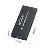 XT-XINTE USB3.1 Type-C to NVMe M.2 Mobile Hard Disk Box 10Gbps M.2 SSD Enclosure M Key External Mobile Box