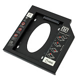 XT-XINTE New Plastic 2nd HDD Caddy 12.7mm / 9.5mm HDD Caddy SATA 3.0 Optibay 2.5'' SSD DVD CD-ROM Adapter Hard Disk Driver Case Enclosure