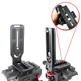 BGNING Profession Quick Release L Plate Bracket Vertical Shooting for Manfrotto Head Zhiyun Gimbal for Canon Nikon Sony Video Cameras