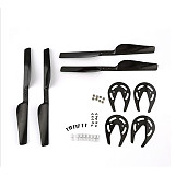 ShenStar Carbon Fiber Paddle 8 Inch CW CCW Propeller Props 520 Closed Bearing For Parrot AR.Drone 2.0 FPV Drone