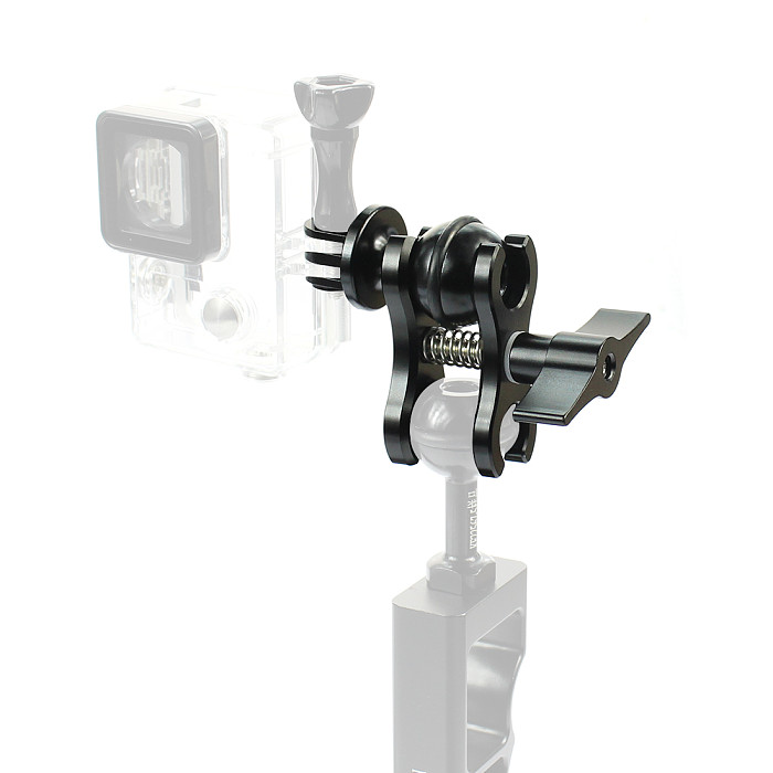 BGNING 2 in 1 Aluminum Scuba Diving Fixture Lights Arm Ball Butterfly Clip Clamp Mount + Ball Base Adapter for GoPro Hero 5/4/3 Camera