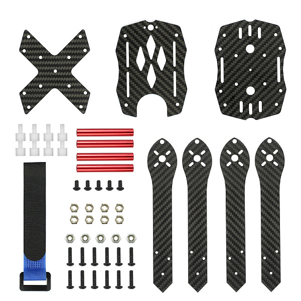 JMT Durability 3K Full Carbon Fiber 300mm Frame Kit True X Quadcopter with 4mm Arm for DIY Freestyle RC FPV Racing Drone Parts