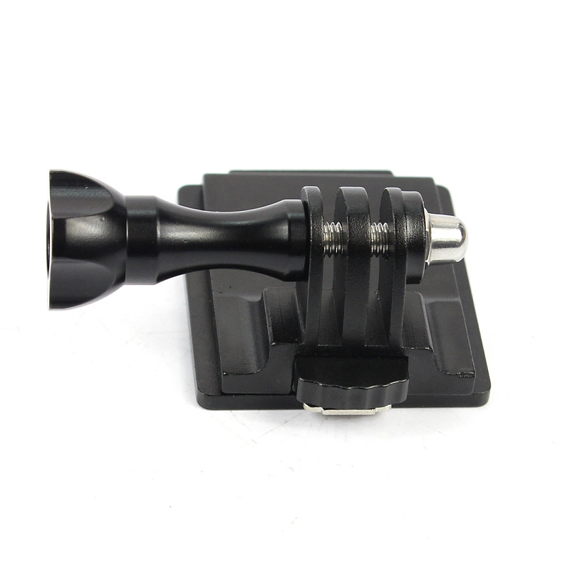 BGNING Upgrade Aluminum Alloy Fixed Mount Helmet with Screw for Hero 2/3/3+/4/5 Session XiaoYi Sjcam Action Camera Helmet Fixed Adapter