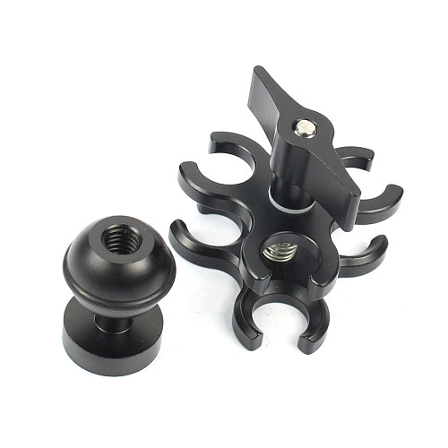 Butterfly Clip Diving Lights Clamp Mount Ball Connector for GoPro Hero5//4