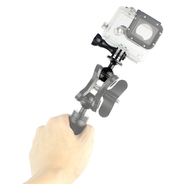 BGNING CNC 360 Degree Rotation Ball Head Base Mount Tripod 2.5cm w Screw for Hero 5 4 3+ 3 Session for XiaoYi SJCam GitUp Action Camera
