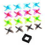 Happymodel Mobula7 Mobula 7 Spare Parts Replacement Propeller 40mm 4-blade Props Color Set with Battery Holder