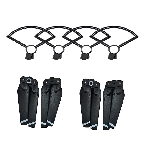 ShenStar 4Pcs/Set Combo 4730 4730F Foldable Quick Release Propeller + Props Guard Ring Protective Bumper Cover for DJI Spark Drone Parts