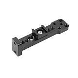 BGNING Aluminium External Extension Mounting Plate Bracket Quick Release for Mic Monitor Arm Adapter for DJI Ronin S Handheld Gimbal