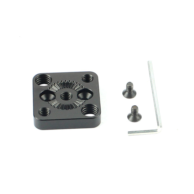 BGNING Handle Gimbal External Mounting Plate Quick Release for Arri Standard Rosette 1/4 Screw Monitor Holder M4 to 3/8 for DJI Ronin S