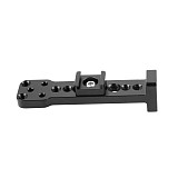 BGNING Aluminium External Extension Mounting Plate Bracket Quick Release for Mic Monitor Arm Adapter for DJI Ronin S Handheld Gimbal