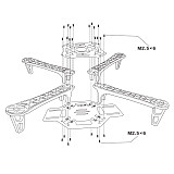 RC 4 Axis Multi QuadCopter UFO ARF/Kit No TX&RX:KK V2.3 Circuit board+1000KV Motor+30A ESC+Lipo+F450 Flame wheel