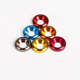 10pcs M3 Aluminum Alloy Colorful Countersunk Screw Gasket Washer Hexagon Socket Head Washer for RC FPV Racing Drone Decoration
