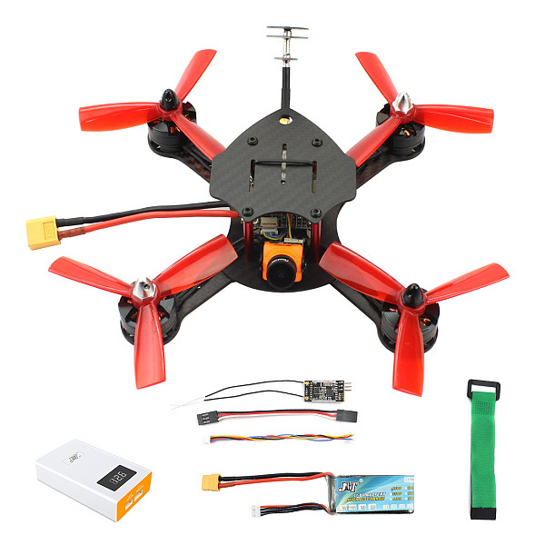 JMT DIY FPV Racing Drone Quadcopter F4 Pro V2 Flight Control 180mm Carbon Fiber Frame with RunCam Micro Swift 3 Camera BNF No TX
