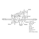 JMT FX-220 220mm Wheelbase Frame Kit Carbon Fiber Rack for DIY FPV Racing Drone Quadcopter