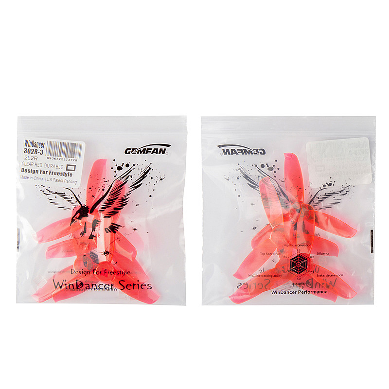 GEMFAN 3028 PC Propeller 3 inch 3-blade Paddle CW CCW Props for FPV Drone Quadcopter Multicopter