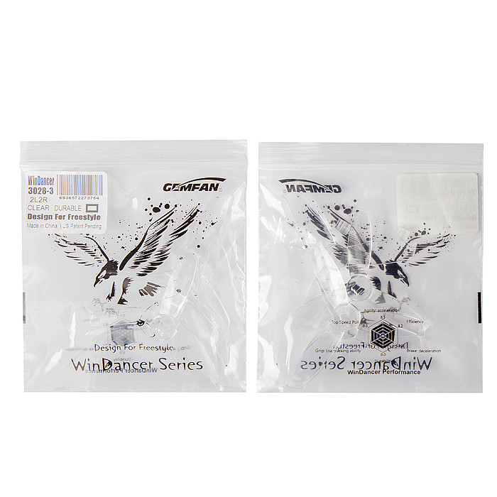 GEMFAN 3028 PC Propeller 3 inch 3-blade Paddle CW CCW Props for FPV Drone Quadcopter Multicopter