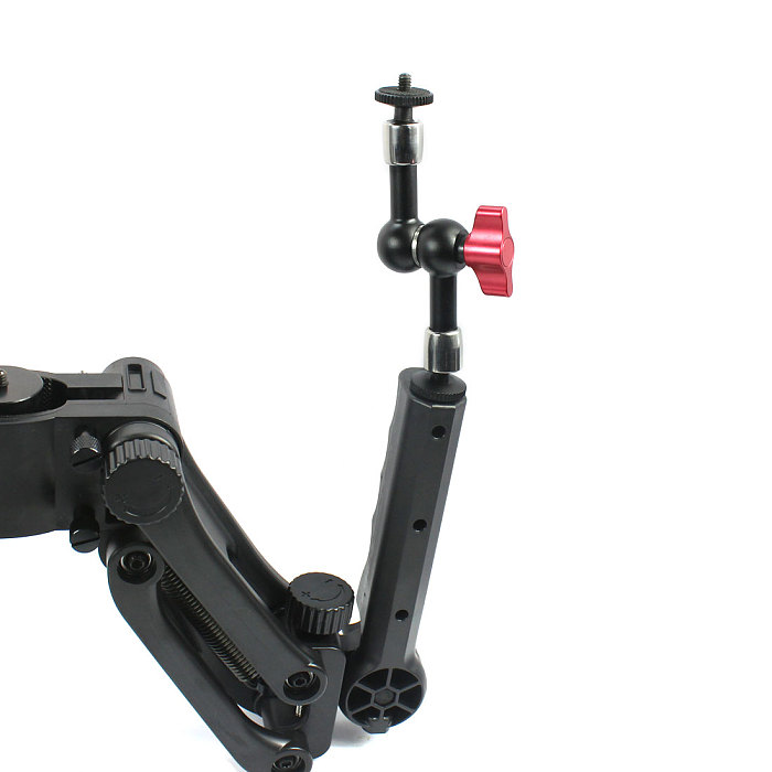 Universal Handheld Gyroscope Stabilizer Spring 5-axis Shock Absorber with 7 Inch Articulating Magic Arm Bracket For SLR Camera
