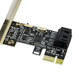 XT-XINTE PCI-E to SATA3.0 2 Port Mini Size Expansion Card PCIE to SATA III Convert Adapter Interface for SSD Boot System Riser Controller