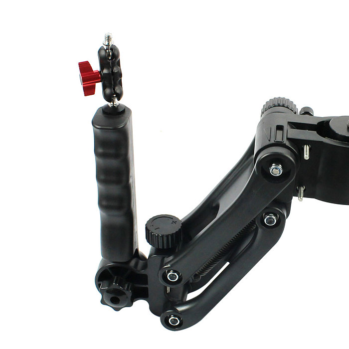 Universal Handheld Gyroscope Stabilizer Spring 5-axis Shock Absorber with 71mm Dual 1/4 Ball Head Mount For SLR Camera Micro SLR