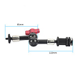 Universal Handheld Gyroscope Stabilizer Spring 5-axis Shock Absorber with 7 Inch Articulating Magic Arm Bracket 75mm Dual 1/4 Ball Head Mount For SLR Camera