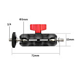 Universal Handheld Gyroscope Stabilizer Spring 5-axis Shock Absorber with 71mm Dual 1/4 Ball Head Mount For SLR Camera Micro SLR