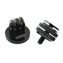 1/4 Inch Tripod Mount Screw to Flash Hot Shoe Adapter With Aluminium Tripod Mount for Sports Camera