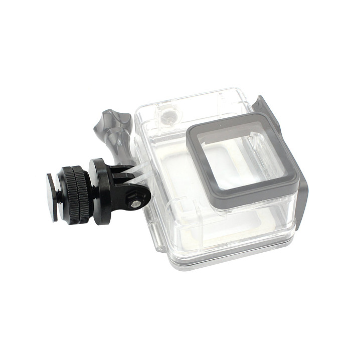 1/4 Inch Tripod Mount Screw to Flash Hot Shoe Adapter With Aluminium Tripod Mount for Sports Camera
