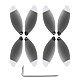 SHENSTAR 4 Pairs Foldable 4K Propeller Props Aerial Paddle with Screw Wrench For Parrot ANAFI FPV Drone Quadcopter