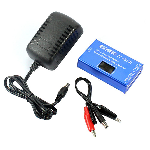 F05668-A RC Battery Balance Charger Voltage Detector + 12V 2A Adapter For 2S 3S 4S Li-Ion Li-Poly Quadcopter Hexacopter