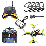 Mini Quadcopter Brushless Racing Drone Flyegg Upgraded RC DIY Kit with FPVEGG PRO PNP 138mm Frame Frsky Flysky RX TX FPV Goggles