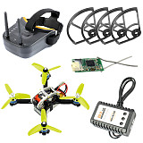 Mini Quadcopter Brushless Racing Drone Flyegg Upgraded RC DIY Kit with FPVEGG PRO PNP 138mm Frame Frsky Flysky RX TX FPV Goggles