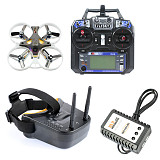 Indoor TINY GT8 PNP RX2A PRO Brushless 2S Racing Drone Frsky Flysky RX FS I6 TX FPV Goggles Watch Apron RC DIY Aircraft Full Set