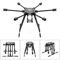 ZD850 Full Carbon Fiber Frame Kit with Unflodable Landing Gear Foldable Arm ZD 850 for DIY FPV Aircraft Hexacopter