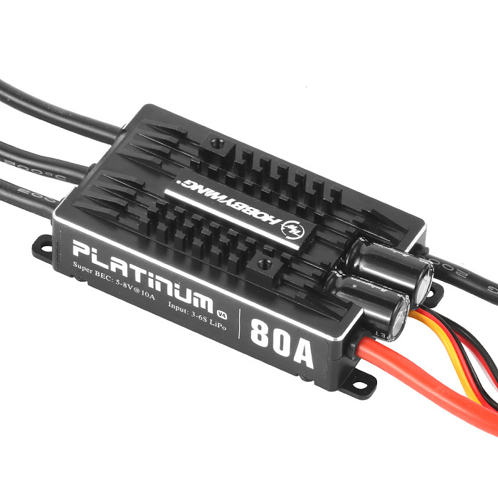 Hobbywing Platinum Pro V4 120A /80A 3-6S Lipo BEC Empty Mold Brushless ESC for RC Drone Aircraft Helicopter