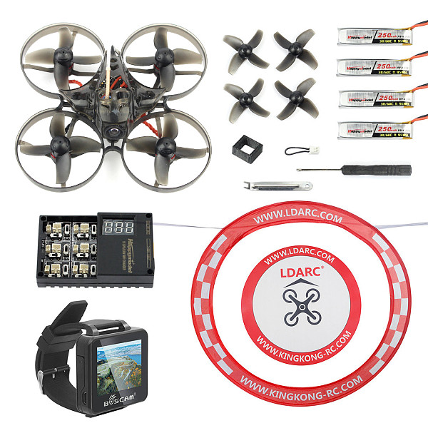 Happymodel Mobula7 V2 75mm Crazybee F3 Pro OSD 2S Whoop FPV Racing Drone Mobula 7 BNF Quadcopter with FPV Watch Arch Apron