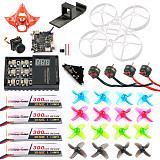 DIY Mobula7 V2 Full Set Crazybee F4 PRO FC VTX Frame Propellers SE0802 1-2S CW CCW Motor Turbo Eos2 Camera for 75mm Bwhoop75 Brushless Whoop Eachine TRASHCAN TC75 FPV Racing Drone RC Racer Quadcopter