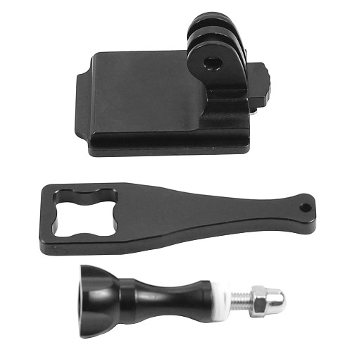 BGNING Helmet Aluminum Fix Mount W/ Long Screw Nut Wrench for Sport Camera Mount Base Holder Competible with GOPRO Hero 1 2 3 3+ 4 5 Session Xiaomi yi Sjcam Cameras