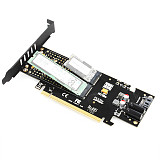 JEYI KNIGHT Power-Fail Protection PCIE3.0 NVME Adapter x16 Full Speed M.2 dd On Card Heat Sink Wafer Fan Cooling SSD