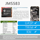 JEYI i9 NVME Full Aluminium TYPEC3.1 Mobile Hdd Box HDD Case TYPE C3.1 JMS583 m. 2 USB3.1 M.2 PCIE SSD U.2 PCI-E TYPEC