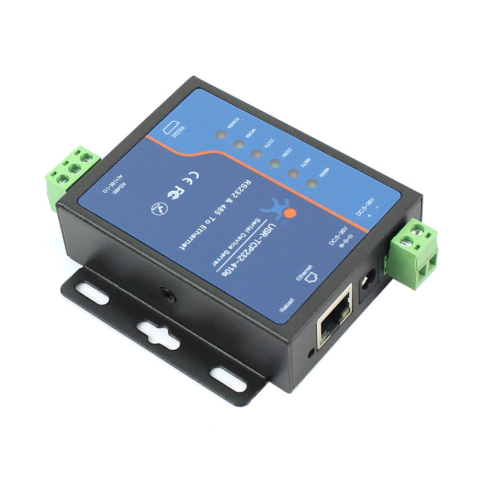 USRIOT USR-TCP232-410S Terminal Power Supply RS232 RS485 to TCP/IP Converter Serial Ethernet Serial Device Server