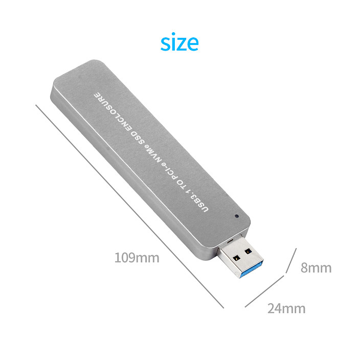 XT-XINTE LM903 M.2 NVME USB3.1 TYPE-A HDD Enclosure SSD Hard Disk Drive Case External Mobile Box