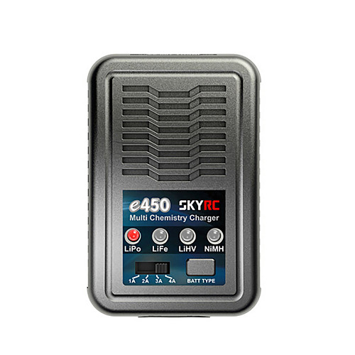 SKYRC e450 50W 4A Multi Chemistry Balance Charger 2S 3S 4SLiPo LiFe LiHV 6S to 8S NiMH Battery Balance Charger AC 110V-240V
