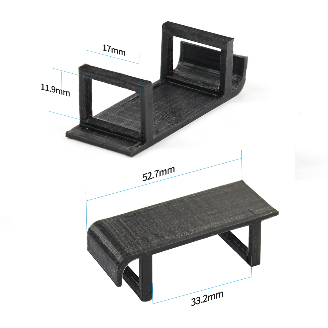 Qwinout Battery Holder Protection Seat Black Tpu 3d Printing For Happy
