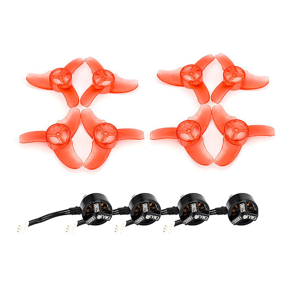 EMAX Tinyhawk Indoor FPV Drone Quadcopter Spare Parts Combo Set 08025 Brushless Motor 15000KV + 40mm 3-Blade CW CCW Propellers