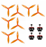 4PCS IFlight Xing 2207 1700KV 1800KV 3-6S Motor with GEMFAN 5149-3 5 Inch Props FPV Racing Motor Super Light Engine for RC Racing Drone DIY Quadcopter